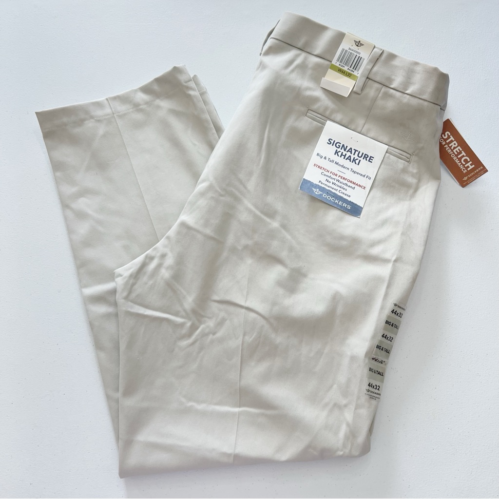 Dockers Signature Khaki Big  Tall Modern Tapered Fit Permanent Crease